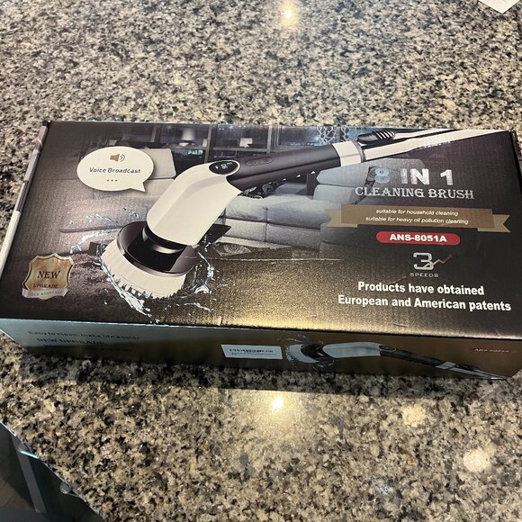 8 in 1 Brush Set NEW in Box ANS-8051A Electric Cleaning Brush - Picture 5 of 5